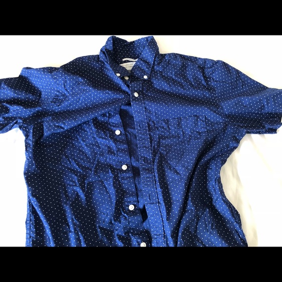 Other - Men’s blue shirt polka dots